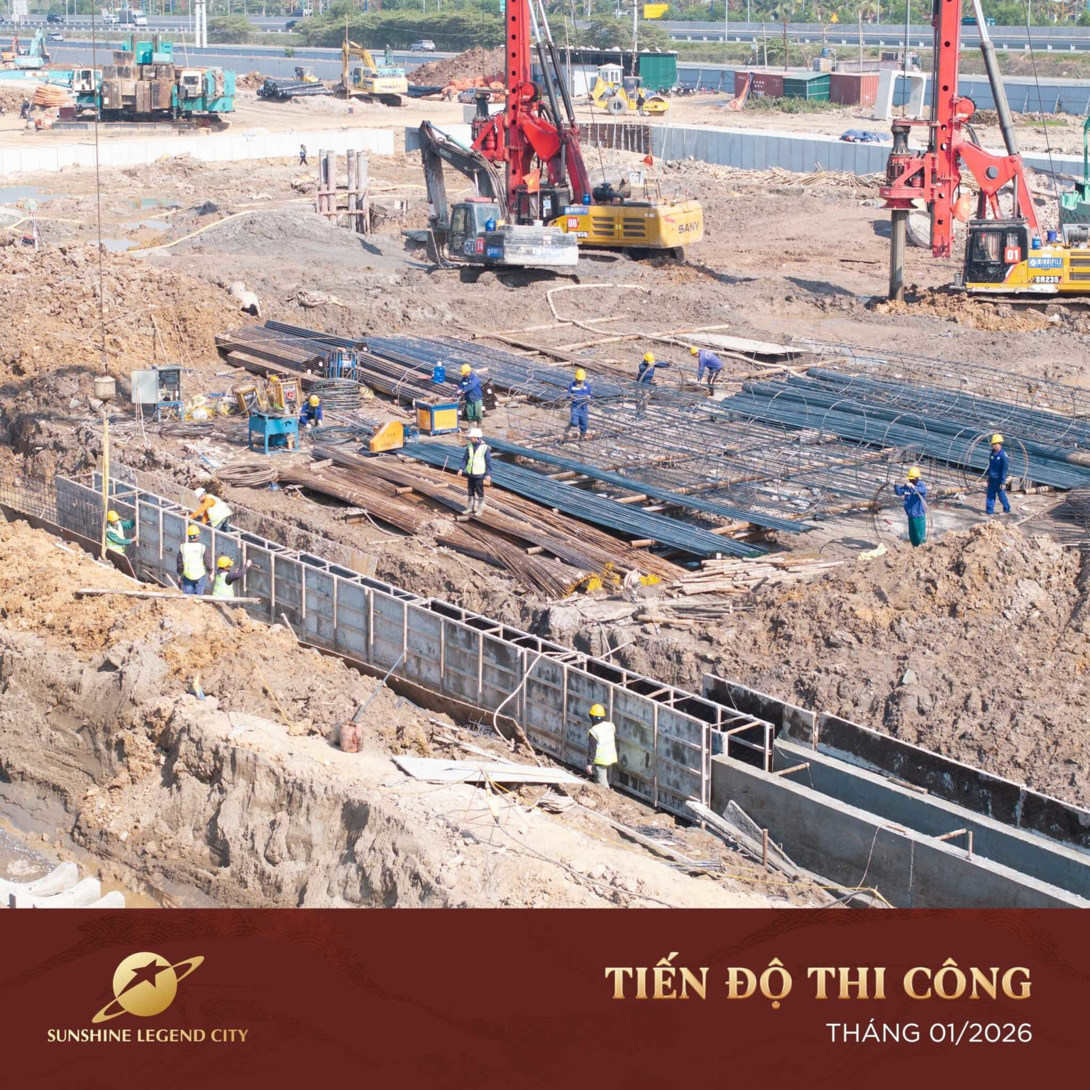 Tiến độ thi công Sunshine Legend City 8