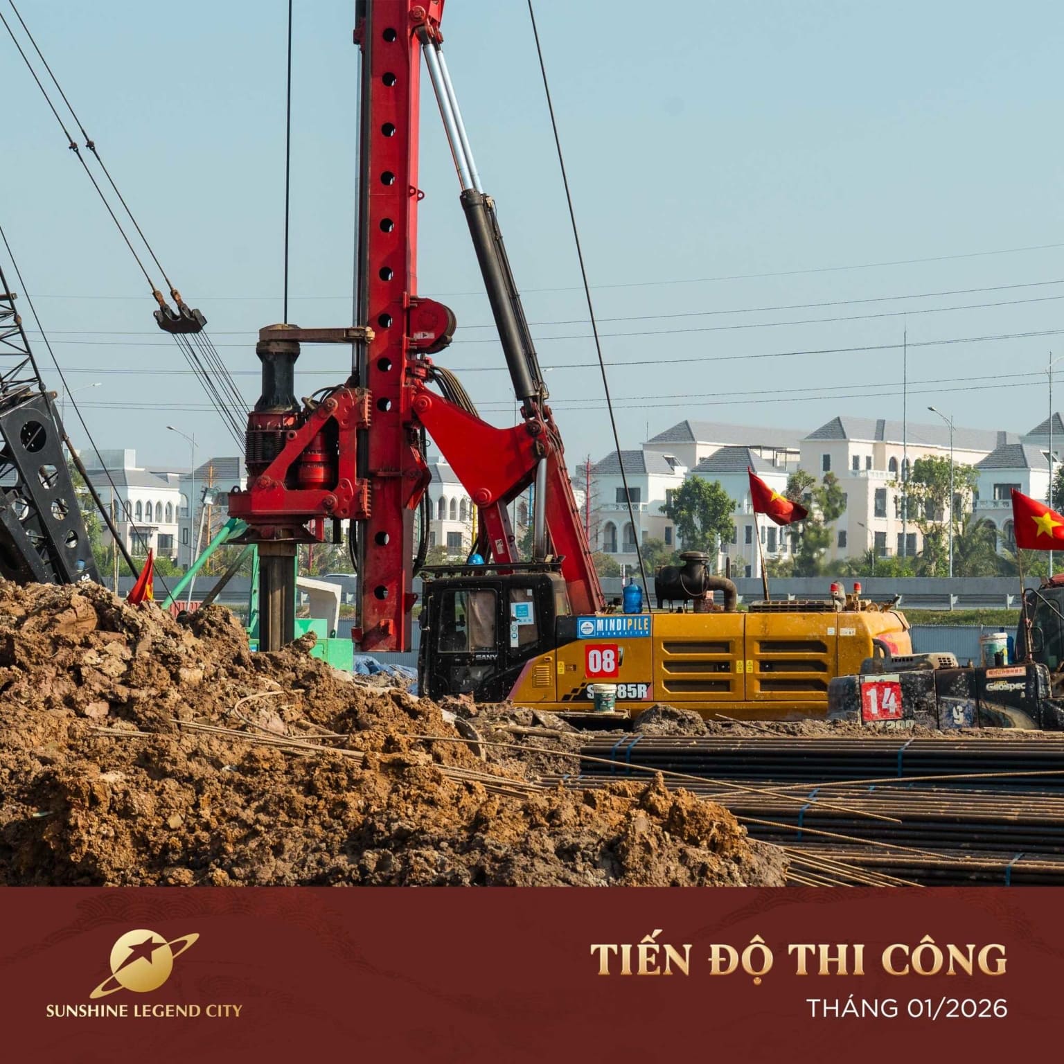 Tiến độ Sunshine Legend City tháng 1 năm 2026