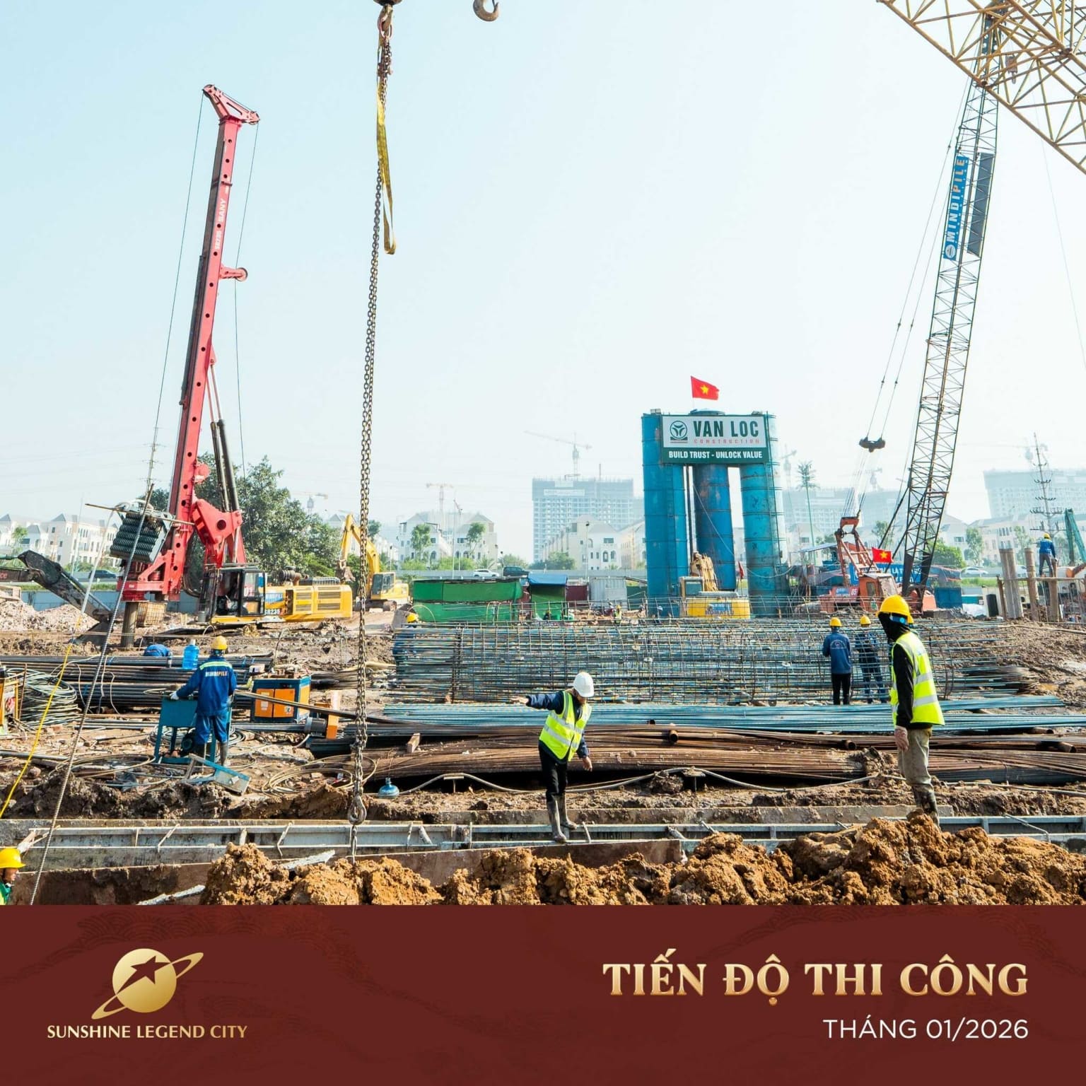 Tiến độ thi công Sunshine Legend City 6